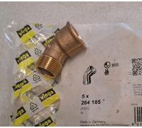 2 Viega Curva 3/4 45 Gradi Rame Filettato Fitting 264185