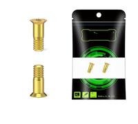 2 viti for volante del deragliatore posteriore della bicicletta M5 * 14,2 mm - vite di azionamento a testa piatta(Golden)