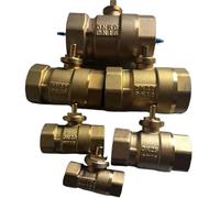 2 way brass motorized ball valve's body from DN15(G1/2") to DN50(G2") for electric actuator valve(DN32)