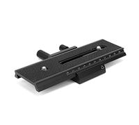 2 Way Macro Focusing Rail Slider, Righello di Messa a Fuoco Macro con Vite 1/4" per Fotocamere DSLR, Nero - Movimento Liscio e Preciso, Ideale per Fotografia Macro e Close Up