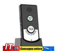 2 Way Voice Intercom ABS Wireless Intercomunicador Doorbell System Unit (Black)