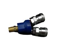 2 Ways 1/4" BSP Male C Type Air Hose Quick Coupler Socket Connector Normal Non-locking