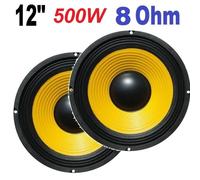 2 WOOFER ALTOPARLANTI SUB 500W 12" 31 CM 8 Ohm UNIVERSALI CASSE AMPLIFICATE