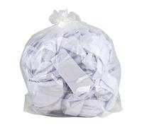 2 work MVK032 Sacchi Plastica Grandi su un Rotolo, Trasparente (Confezione da 250)
