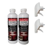 2 x 0,5 Litro Cucine Sgrassatore Olio Legno Piastrelle Entferner Detergente Goo