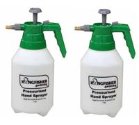2 X 1.5L Pompa Azione Mano Pressione Spruzzatore Pistola Giardino Erbacce Acqua