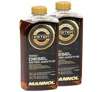 2 X 1 Litro Diesel Ester Additive Mannol Indossare Pulizia Diesel