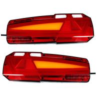 2 X 10-36V LED NEON Luci Posteriori 6 Funzioni E-Marcate Per Camion