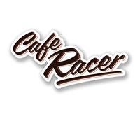 2 x 10 cm Cafe Racer adesivo in vinile per moto e computer portatile #5501 (10 cm di larghezza x 5 cm di altezza)