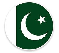 2 x 10 cm Pakistan Bandiera Adesivo in vinile per computer portatile auto bicicletta per bagagli da viaggio # 9087