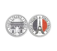 2 x 10 cm Parigi adesivi in vinile - Francia Torre Eiffel Bandiera Viaggi Vacanze City regalo #78520