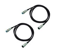 2 x 10 m XLR cavo microfono cavo simmetrico microcavo spina femmina...