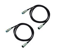 2 x 10 m XLR cavo microfono cavo simmetrico microcavo spina femmina accoppiam...