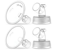 2 x 10 mm Maymom due pezzi a collo largo parti pompa per pompe Spectra S1/S2; flange a bocca larga inclusa; Flangia Spectra non originale