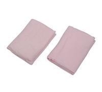 2 x 100% cotone letto da equipee piatti idrorepellenti, lenzuola, 100 x 140 cm, per letto, colore: rosa