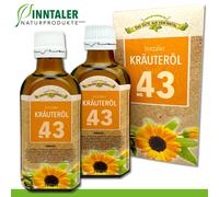 2 x 100 ML Olio Alle Erbe No. 43 Qualità di Farmacia Alta Inntaler Naturprodukte