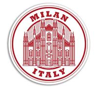 2 x 10cm Milano Italia in vinile Stickers - Europa Viaggi fredda bagagli Sticker # 17377 (10cm)