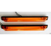 # 2 x 12/24V LED Arancione Profilo Indicatore Luci Lampada Laterale per Trattori
