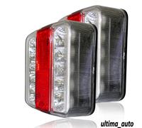 2 X 12V LED Luce Posteriore Lampade Rimorchio Caravan Furgone Cavalli Waterproof