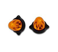 2 X 12V LED Rotante Ambra Luci Mini Faro Giallo Indicatore Lampade