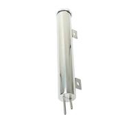 2 "x 13" In Acciaio Inox Lucido Radiatore Liquido Raffreddamento Trabocco Cattura Puke Serbatoio 20OZ Modifica Auto Accessori Serbatoio Di Raffreddamento