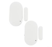 2 x 130dB Porta e Sensore di Sicurezza Allarme con Campanello per Casa & Ufficio Compatibile con Sistemi Antifurto, Bianco