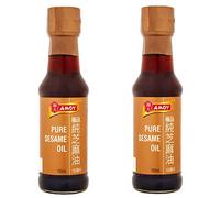 2 x 150 ml puro olio di sesamo condimento condimento per insalata marinata saltata in padella