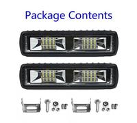 2 X 18W 12V 16LED Barra Di Luce Di Lavoro Per Auto Faro Spot Per SUV/Off-Road