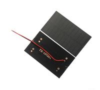 2 x 1W5V Kit Pannello Solare con Filo Elettronico per la Ricarica Batterie 3 7V 5V, Design Compatto e Leggero