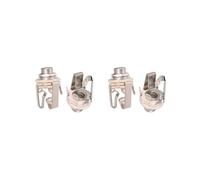 2 x 2 pezzi in ottone 6,35 mm stereo uscita piastra jack per chitarra basso Active Pickup