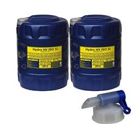 2 X 20 litri Mannol Hydro HV ISO 32 Olio idraulico HVLP 32 Olio Olio Olio DIN 51524/3