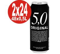 2 X 24X0,5L Lattine 5.0 Original Pils 5% Vol Lattina Birra Usa E Getta