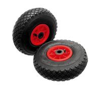2 X 25Cm Ruote 3.00-4 Ruota Pneumatica 20Mm Foro Assiale Carrello Barrow Wagon