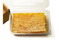2 x 300 g a nido d'ape di fiori selvatici grezzi in legno - puro pettine naturale al miele - non pastorizzato