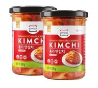 2 X 350g Jongga Kimchi Tradizionale Coreano Fermentato con Cavolo Napa , Kimchi Autentico Sud Coreano Ricco di Gusto - beebunch