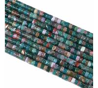2 x 4 mm, 155 pezzi, tubo di agata indiana cilindro, rondelle Abacus Disk Spacer perline allentate per fare gioielli