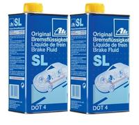 2 x 5 litri liquido freni ATE DOT4 SL Brake Fluid