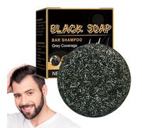2 x 50 g Barretta Shampoo Oscurente Capelli, Sapone Invertito Per Capelli Gri, Hampoing Solido Oscurante Per Capelli Neri,Sapone In Barra Compresso Oscurente I Capelli, Anti Gray Bar