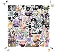 2 X 50 pcs Adesivi Boho Strega, Adesivi Vintage A Tema Strega Impermeabile, Fantastici Adesivi per Computer Portatile, Valigia, Bicicletta, Scrapbooking, Decorazione Alla Moda, Ragazzi E Adulti