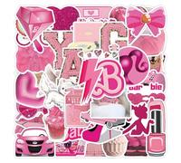 2 X 50 Pezzi Adesivi, Stickers Cartoni Bambini, Adesivi Impermeabile Scrapbooking, Principesse Sticker, per Valigia, laptop, Bottiglie D'acqua, Ragazze, Chitarra