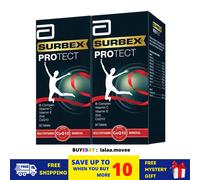 2 X 50's Abbott Surbex Protect Energy Booster con complesso B, vitamine e CoQ10