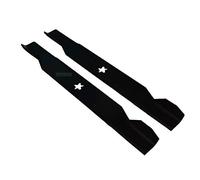 2 X 53,5 CM Set di lame per rasaerba per AYP, Husqvarna, Roper, Partner, Viking, Elektrolux, Mc Culloch con foro a 5 stelle