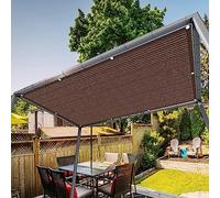 2 x 6,5 m tenda quadrata ombreggiante resistente ai raggi UV resistente alle intemperie con occhielli per uso esterno giardino colore marrone per la massima protezione
