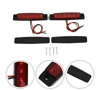 2 X 6 Luci Posteriori LED Rosse Targa Laterale 12V Impermeabili Sigillate