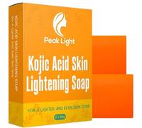 2 x 65G Peak Light Kojic Acid Skin Lightning Soap Face Bar The Highest Grade -Targets Dark Spots Gently heals acne impurities and eliminates red spots and scars- Pure