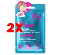 2 X 7DAYS Maschera Viso Perfect Sunday in Tessuto 28 Grammi