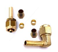 2 x 8mm LPG Autogas Tubo Flessibile Raccordo, Terminali, Faro Tipo Attacco, Poly
