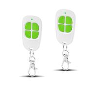 2 x AAM0049 Telecomando Cancello e Garage - Compatibile SCS Sentinel - 433,92 MHz - 4 Canali - Codice Segreto Rotante & Portata Lunga - Verde
