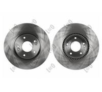 2 x ABAKUS 231-03-124 Disco freno per HYUNDAI,KIA