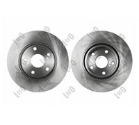 2 x ABAKUS 231-03-158 Disco freno per TOYOTA